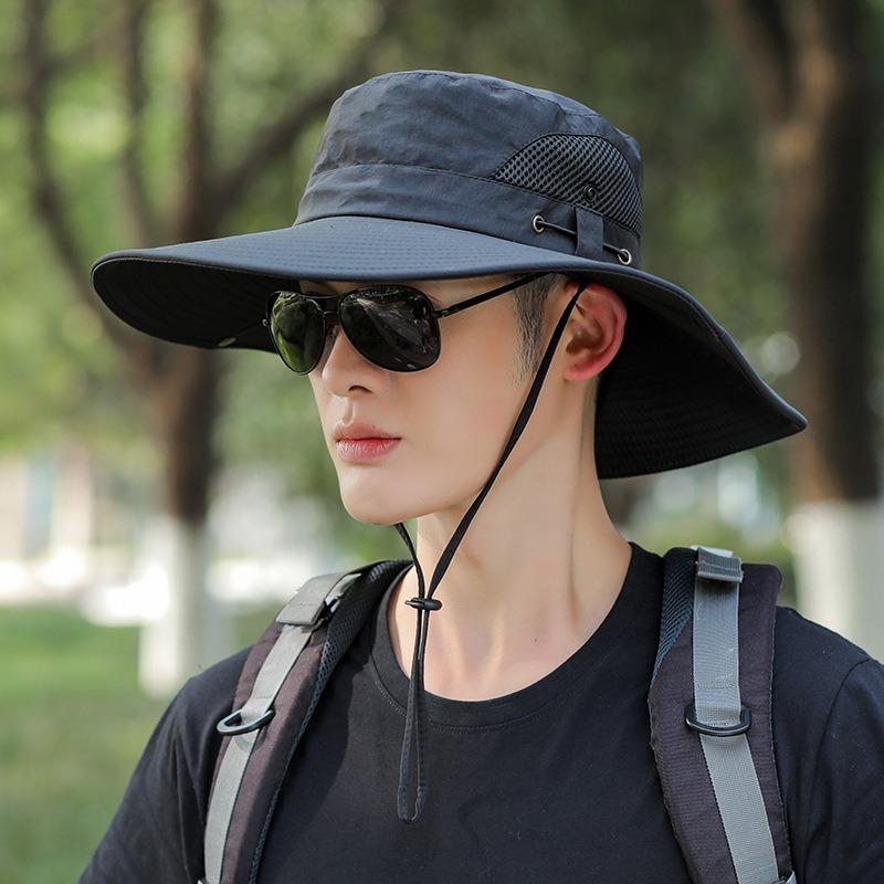 Outdoor Men Women Sun Hat Safari Bush Boonie Hiking Fishing Cap Large Wide Brim Hat