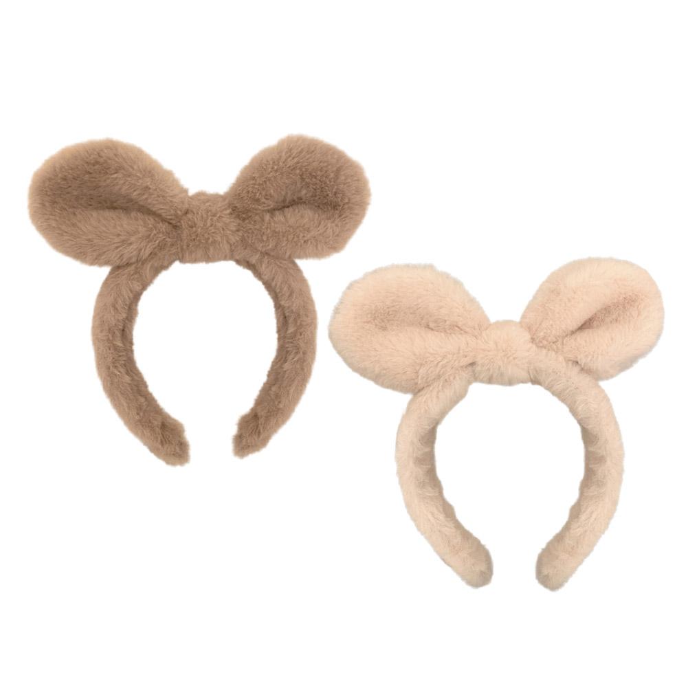 Милые плюшевые повязки для волос с ушками медведя для девочек, милые повязки для волос, обручи для волос, модные повязки для женщин, макияж, он U9S3