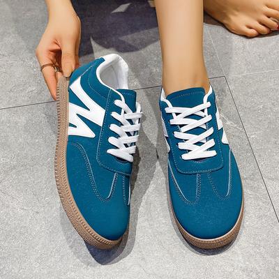 Модная женская спортивная повседневная обувь на плоской подошве, весна-осень, новый стиль, плоская подошва, повседневная, удобная, слипоны, кроссовки для бега, большой размер