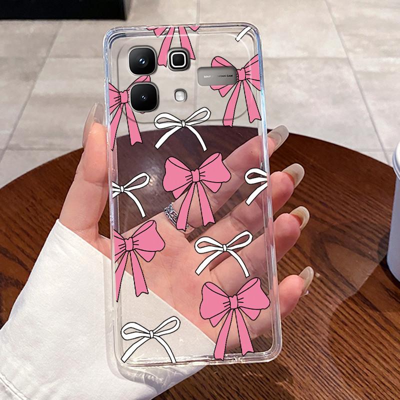 Чехол для Infinix Note 60 Pro Note60 5G Чехол X6879 X6878 Роскошный Милый Любовь Кролик Смешной Прозрачный Тонкий Мягкий ТПУ Силиконовый Чехол для Телефона