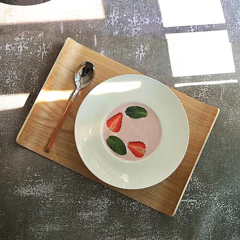 ZISIZ White Ceramic 7-Inch Salad & Pasta Bowl Set