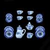 Tableware Dollhouse Miniature Tea Set Miniature Porcelain Tea Cup Set  Doll House Accessories