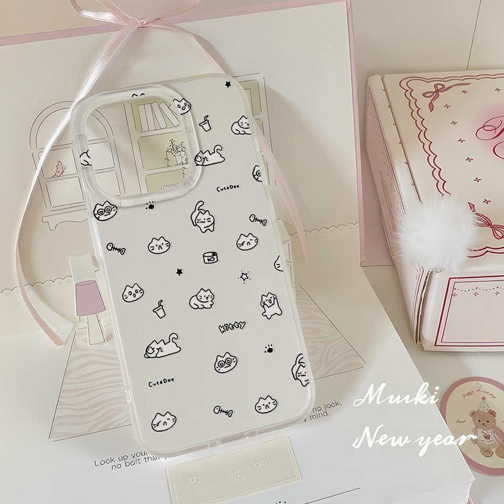 Painted Phone Case for iPhone 12 13 15 16 iPhone 16 12 13 14 15 Pro 14 15 16 Pro Max Coverage Shockproof Anti-Fingerprint Fresh Style Protective Case