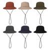 Quick-drying, waterproof, adjustable drawstring fisherman's hat, unisex summer bucket hat, foldable for easy storage, suitable for outdoor use