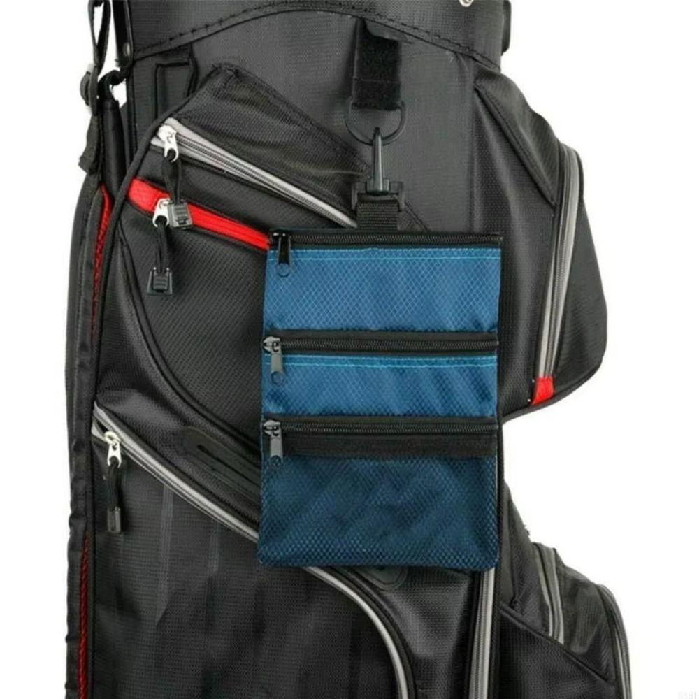 Waterproof Golf Storage Bag Three Layer Golf Pouch Multipurpose Golf Accessory Bag Golf Training