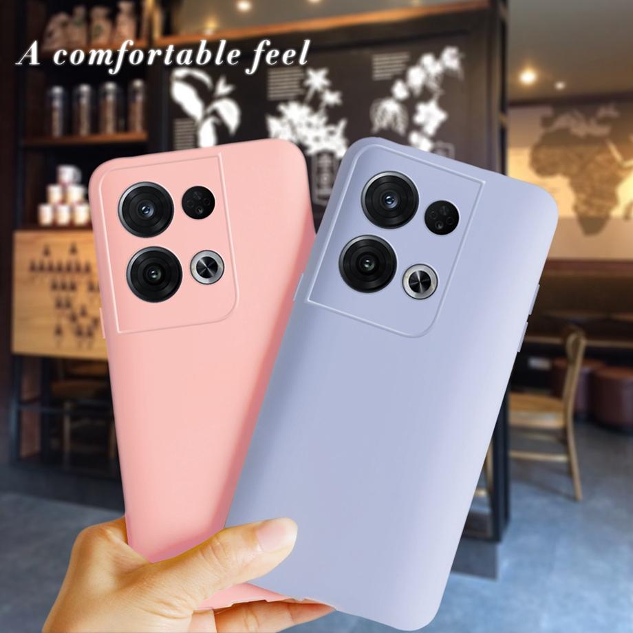 For Oppo Reno 8 Pro Plus 5G Case Simple Colorful Cute Liquid Silicone Bumper For Fundas Reno8 Pro+ Reno8 4G 8Pro Back Cover Capa
