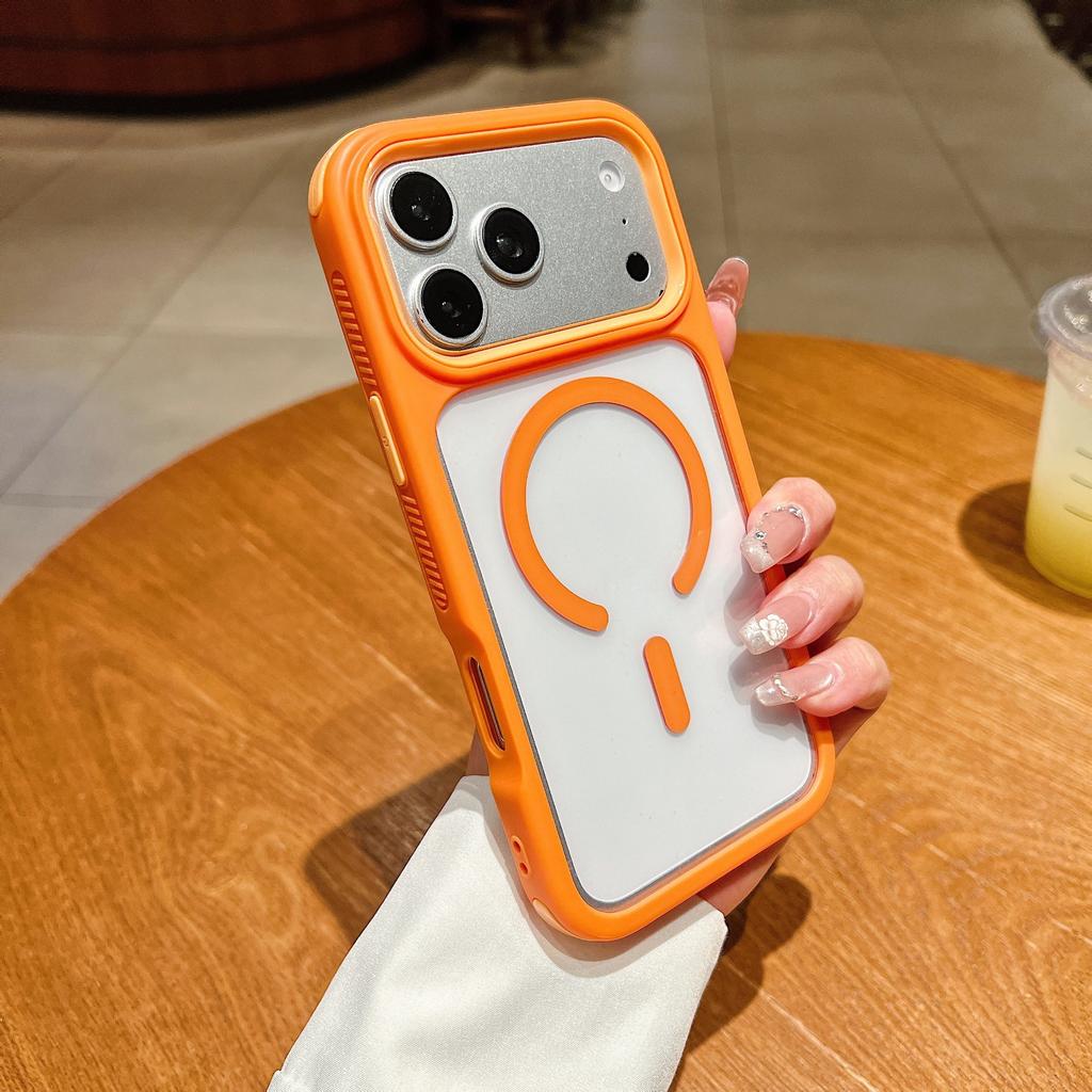 Применимо к чехлу для мобильного телефона iPhone17PROMAX, крутой противоударный магнитный держатель Apple 18 противоскользящая боковая полоса 16 жесткий защитный чехол