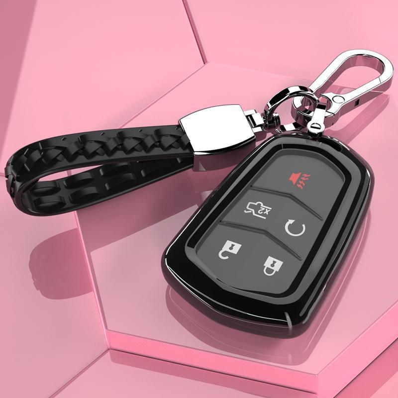 Чехол для ключа Cadillac ATSL для моделей 2014-2018 годов 28T Luxury - Оболочка для пульта дистанционного управления с пятью кнопками