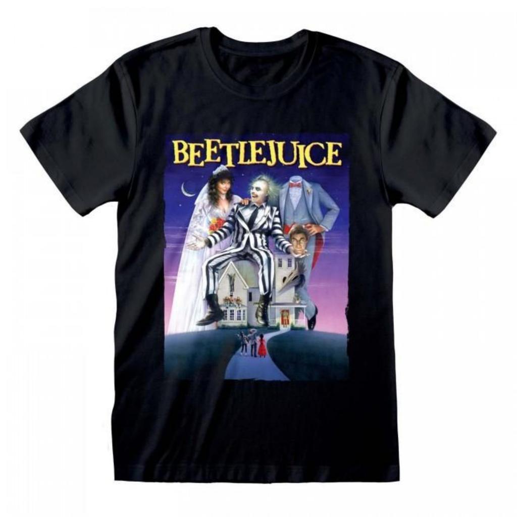 Унисекс Взрослая футболка с логотипом Beetlejuice