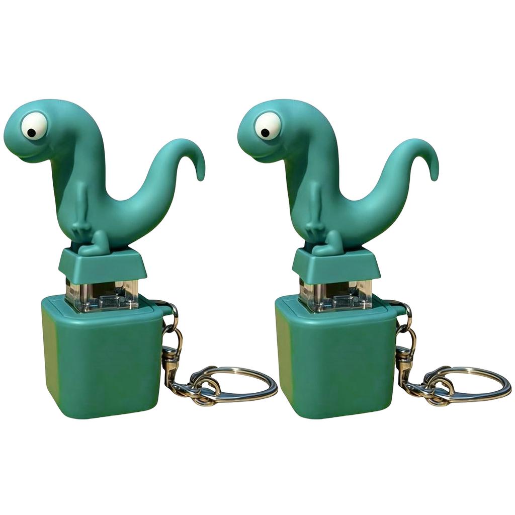 Funny Lizard Button Sound Keychain with LED Light Rechargeable Lizards Keychain Portable Stress Relief Fidget Toy for Adult Kids