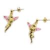 Les Trésors De Lily [L4293] - Позолоченные серьги «Тинкер Белл» из розового золота - 25x15 мм