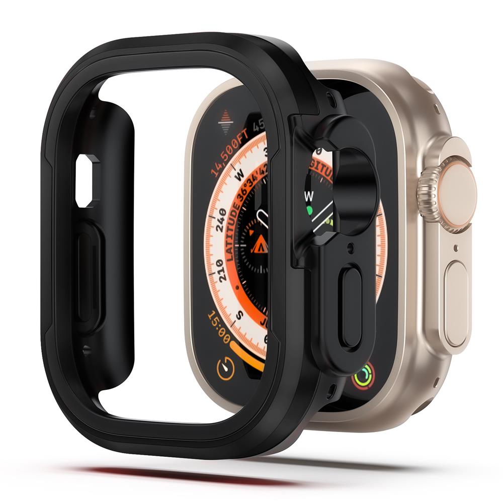 Металлический корпус для Apple Watch Ultra 49 мм, аксессуары, протектор, бампер из ТПУ, закаленный чехол iwatch series 8, 7, 6 se, 45 мм, 41 мм, 44 мм, 40 мм