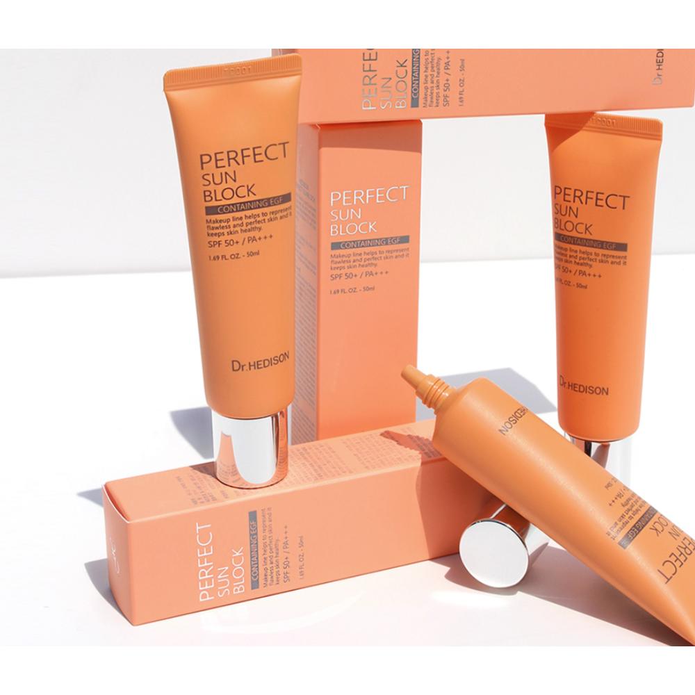 Dr.HEDISON Идеальный солнцезащитный крем SPF50+ PA+++, 50 мл, 1 шт.