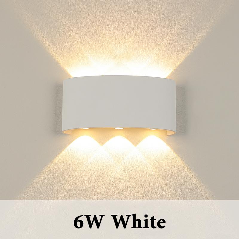Alluminum LED Wall Lamp 4W/6W/8W IP65 Waterproof Wall Porch Lights Outdoor Lighting Garden Sconce Lamp 85-265V for Bedroom Home Decor