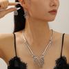 Ожерелье-коготь скелета-призрака, серьги-гвоздики для женщин, модная бижутерия, минималистичные аксессуары, оптом на Хэллоуин