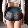 Новые женские дышащие трусики, сексуальные кружевные сетчатые полые шелковые трусики, хлопковые трусы для здоровья, качественные брюки для подтягивания ягодиц, большие размеры