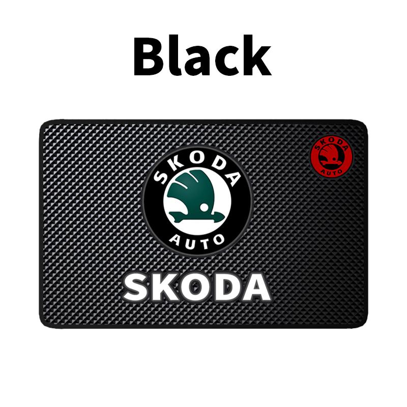 LTBJ7 Car Non Slip Mat Sticky Anti Slip PVC Pads Accessories For Skoda Octavia Superb Rapid Kodiaq Karoq Fabia Kamiq Enyaq Vision RS Y