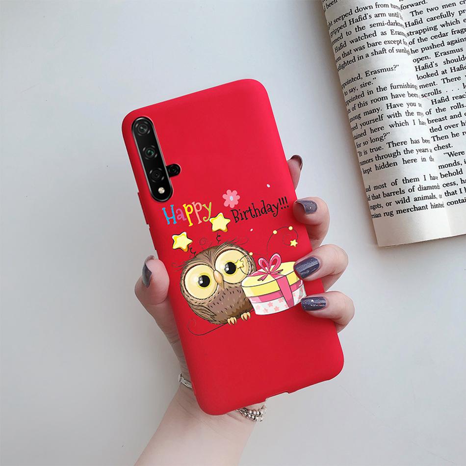 Чехол для Honor 20 Мультяшки Сердце Любви ТПУ Funda Для Huawei Honor 20 Pro Lite YAL-L21 YAL-L41 20S MAR-LX1H Задняя Крышка Чехол для Телефона