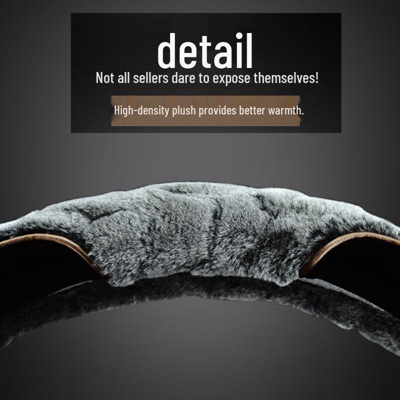 Зимний плюшевый чехол на руль для Buick Envision, Angkewei, Excelle, Verano, LaCrosse, Regal, GL8 - 6-спицевый.