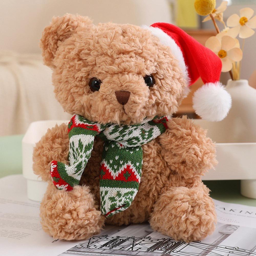 Soft Scarf Bear Kawaii Plush Toys Dress Up Bear Stuffed Doll  Party Supplies