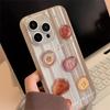 Трехмерные полоски с кнопками для чехла мобильного телефона Apple 15 Promax 16 для iPhone 17 Блестящий 11 Ретро-коричневый 12 Мягкий