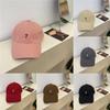 Бейсболка в корейском стиле с вышивкой цифры 7, изогнутым козырьком и регулируемой посадкой для повседневной носки на улице