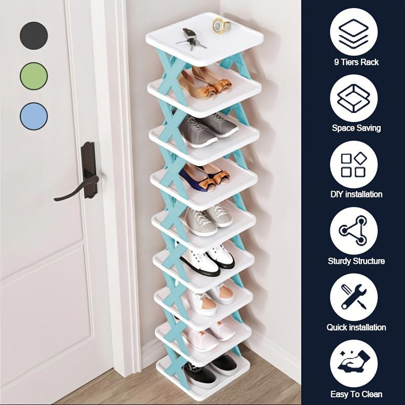 Shoe Rack, Cpace-Saving Vertical Shoe Rack, Hallway, Bathroom, Dormitory, Plastic Stackable Shoe Rack, Easy To Assemble