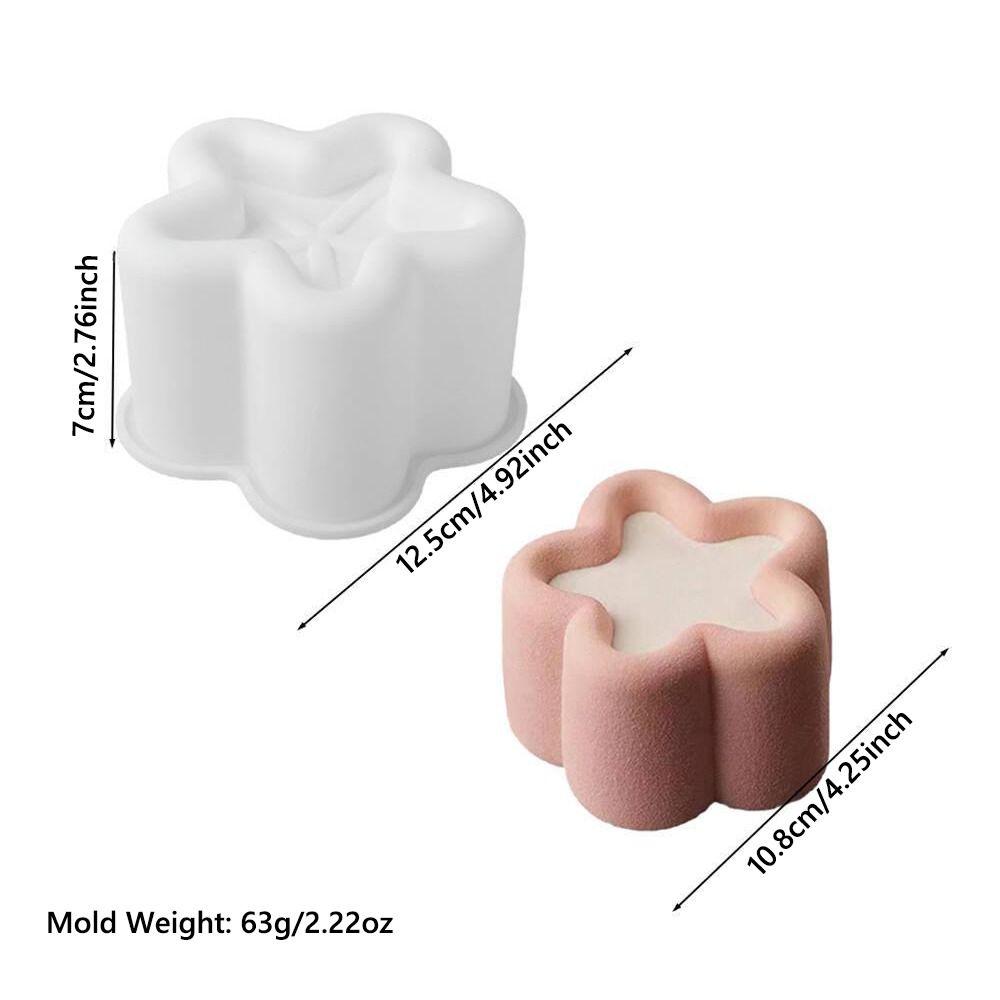 Star Shape Silicone Baking Moulds Flower Shape Mousse Cake Mold Pudding Kitchen Tool  For Baking