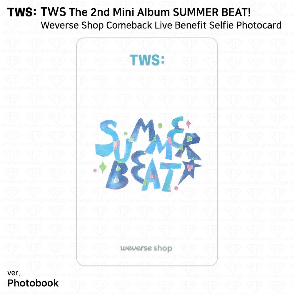 TWS Второй мини-альбом SUMMER BEAT Фотокарточка Weverse Shop Comeback Live Benefit
