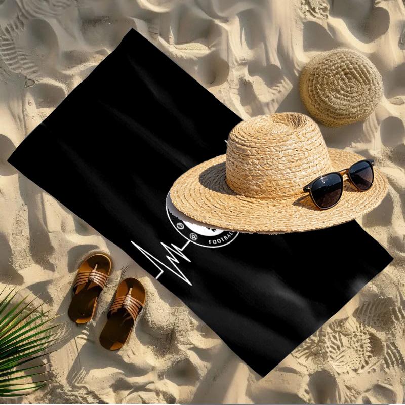football club F.C Print Beach Towel Design, Soft, Lightweight. for Home Bathroom, Spa, Pool, Yoga, Surfing, Camping, Gift for Family, Friend