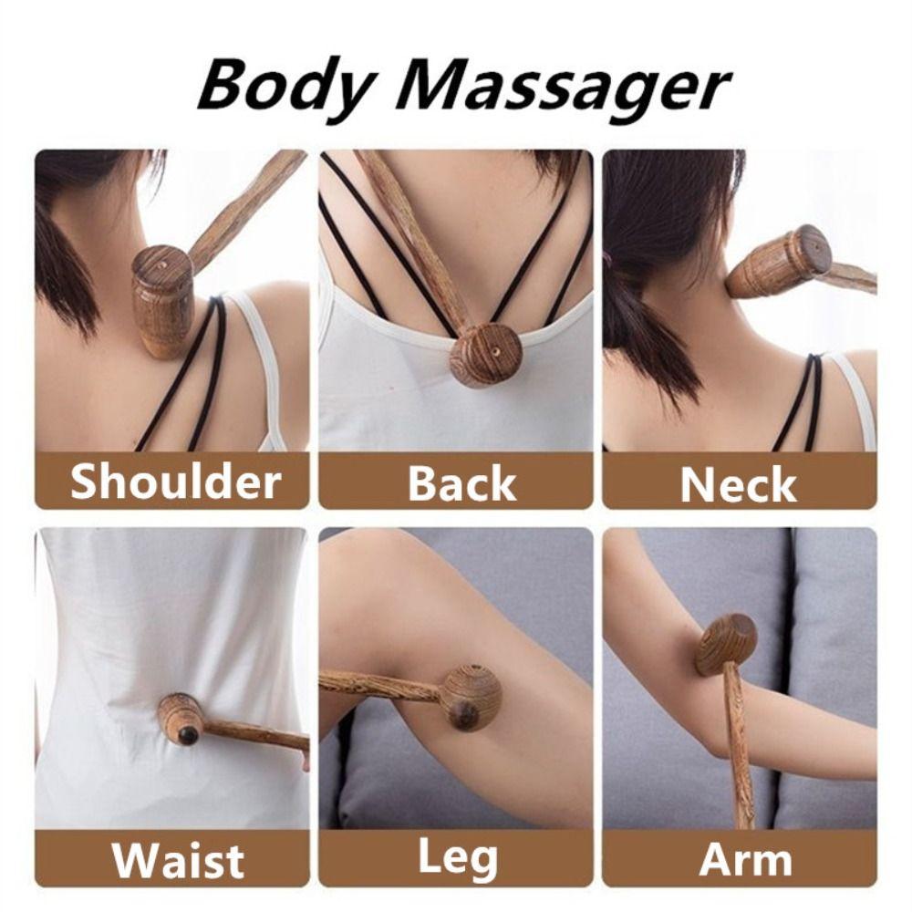 Массажер для спины в форме крыла дерева, молоток для массажа спины, антицеллюлитный для женщин и мужчин