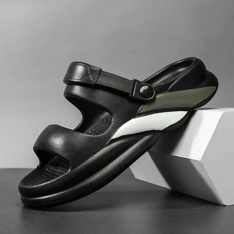 Fashion Backless Spring-autumn Men's Beach Sandal Color Shoes Slippers Shoes Sneakers Sport Trend Luxury Brand Releases New