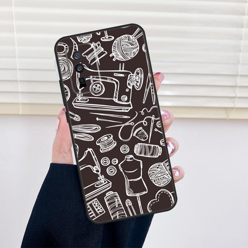 Швейная машина Портной Выкройка Чехол Для Xiaomi 14 13 15 Ultra 11T 12T 13T 14T Pro POCO X7 Pro X3 X5 X6 M6 F5 F6 Pro Чехол