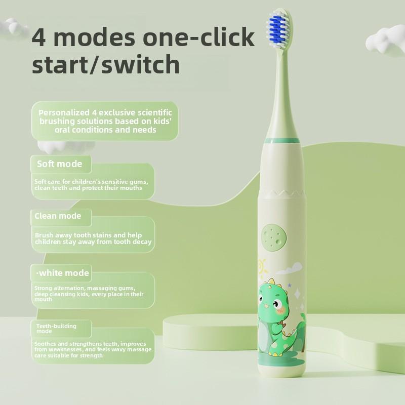 New Children's Toothbrush Cartoon Sonic Toothbrush Electric Soft Bristle Rechargeable Children's Electric Toothbrush