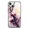 Чехол для телефона с цветами вишни для iPhone 17 16 15 Pro Max 11 12 13 14 7 8 Plus SE 2020 X XR XS Мягкий черный