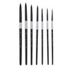 7 Pcs Premium Black Swan Brush Kit for Drawing, Watercolor Techniques, and Fine Art - Professional Artistic Nylon Paint Brushes