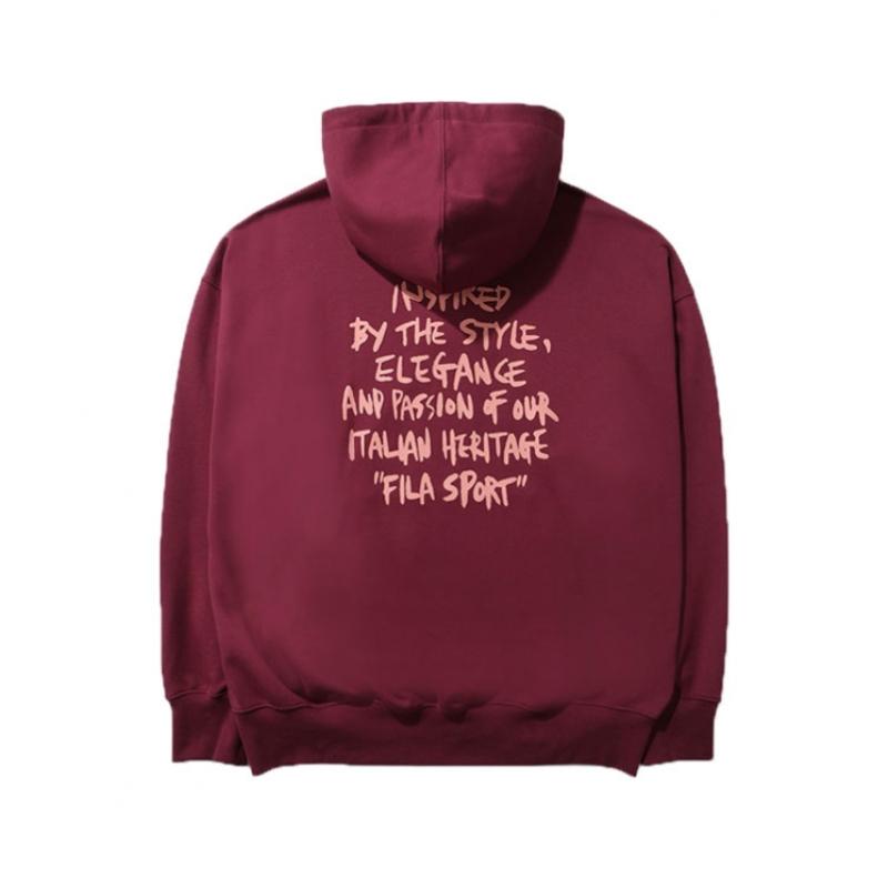 Fila Men S Overfit Typography Hoodie fS2pod3125x Dpm