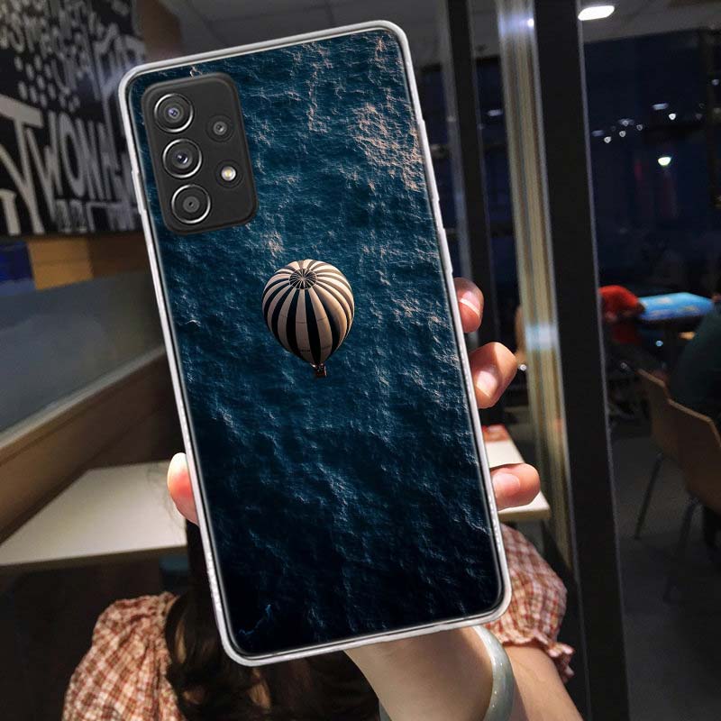 Drifting in a Hot Air Balloon's Serene Embrace Phone Case for Samsung A54 A57 A37 A17 A14 A15 A12 A24 A34 A55 A35 A25 A52S A07 A