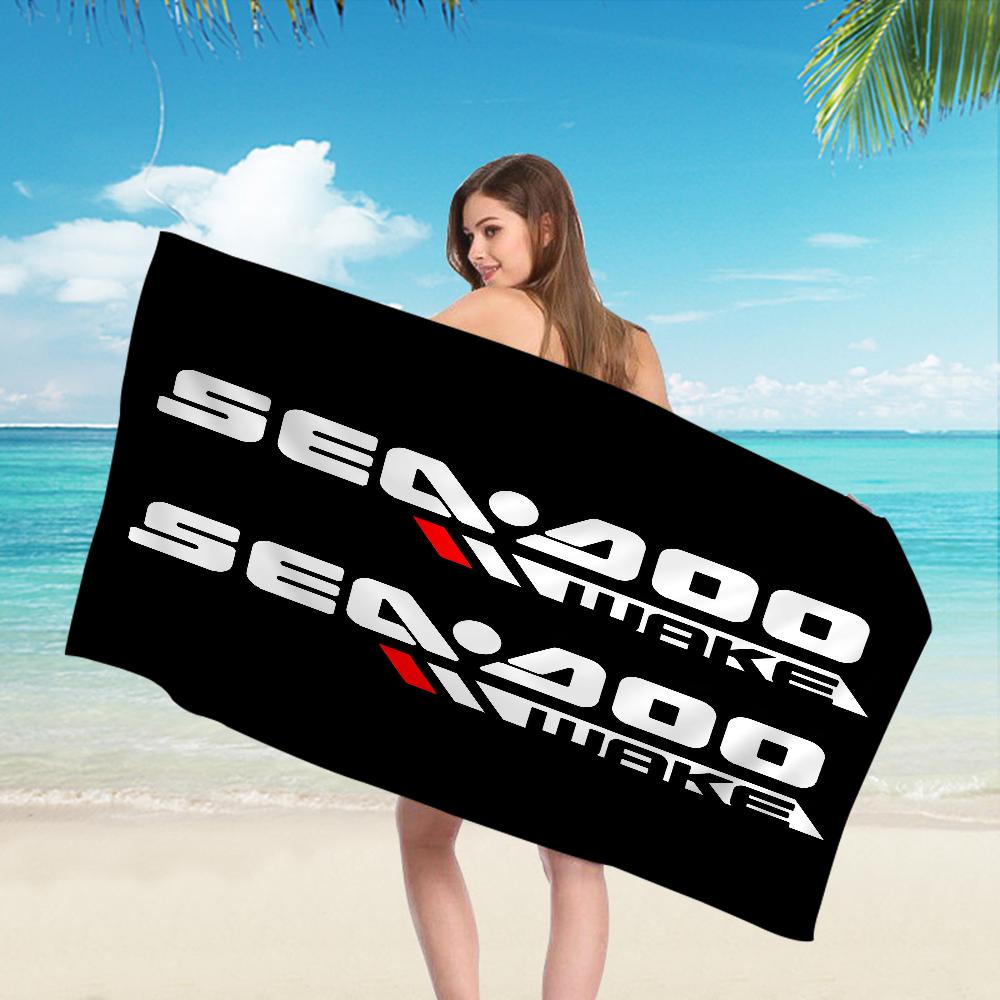 S-Sea D-Doo Seadoo Микрофибра Пляжное полотенце Впитывающее Быстросохнущее Мягкое Йога Плавание Курорт Альпинизм Полотенце