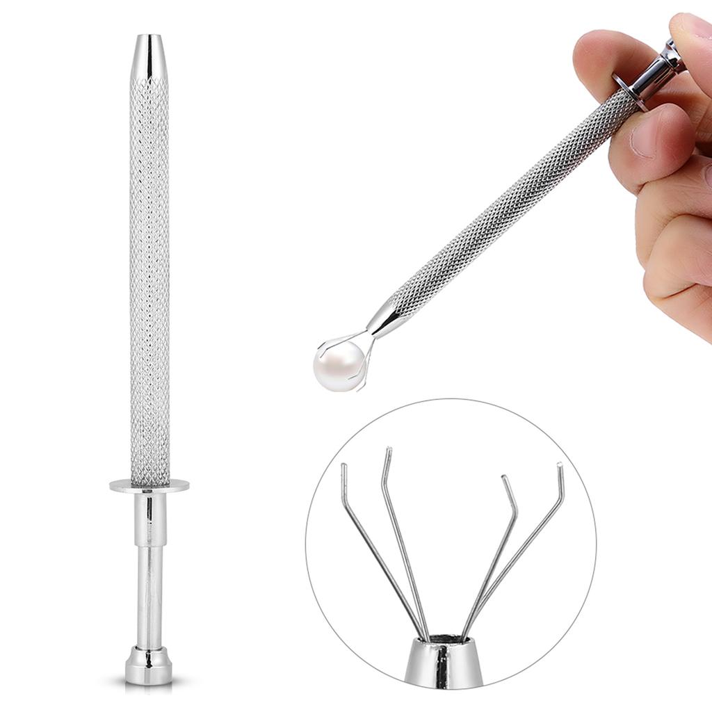 Tattoo Bead Ball Grabber Stainless Steel Bead Holder Body Piercing Tool 4 Claw Tattoo Accessory