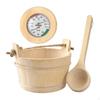 Деревянное ведро для сауны и портативный термометр-ковш для домашнего использования