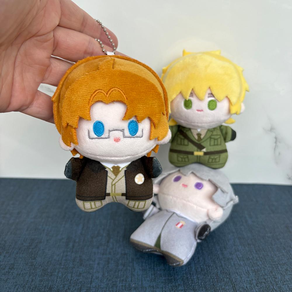 Милая 10-сантиметровая плюшевая игрушка для косплея Hetalia Артур Керкленд / Иван Брэнски и Альфред Ф. Ключница-брелок Плюшевая кукла Аниме Силы Оси Джонса