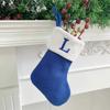 Christmas Stockings Small Embroidered Letter Knitted Xmas Hanging Stocking Decorations Christmas Party Decor