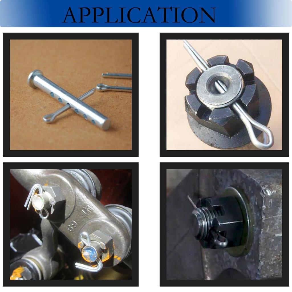 150/230/340 шт. Шплинты / Разводные шплинты Нержавеющая сталь A2-Морской класс (304) +Коробка Стальной Жесткий Чехол Набор Звеньев