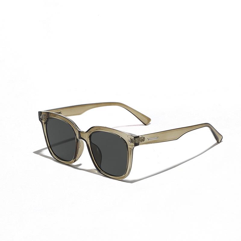 Квадратная большая оправа Hip-Hop Rivet Glasses Frame солнцезащитные очки мужские, популярные солнцезащитные очки женские