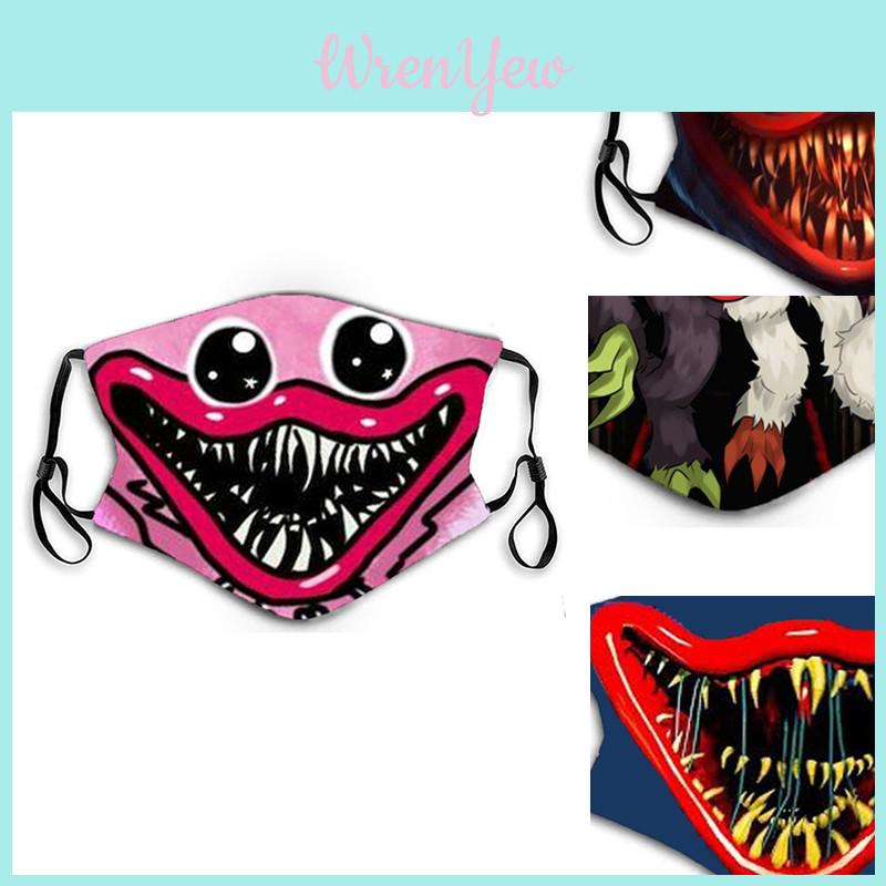 Adjustable Poppy Playtime Huggy Wuggys Halloween Face Mask For Adults Comfortable Fashionable