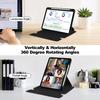 Для iPad Про 11 (2025)/11 (2024) Чехол Вращающаяся подставка Кожа+Акрил Чехол для планшета (без клавиатуры)