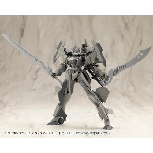 Kotobukiya M.S.G Modeling Support Goods Набор оружия 54 Настраиваемые клинки 02, Общая длина примерно 163 мм, Пластиковая модель без масштаба