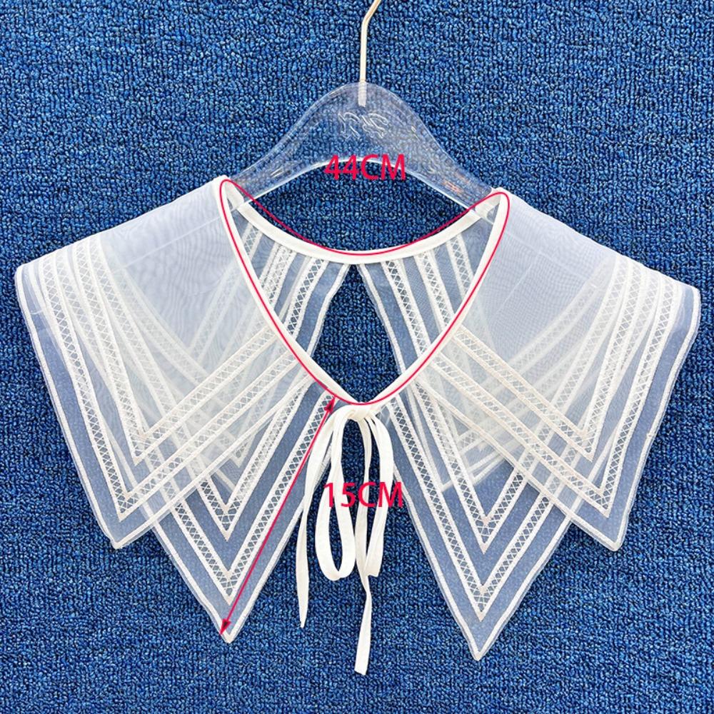 Women's Lace Collar Detachable Shirt Cloak Fake False Collars Dress Blouse Decor