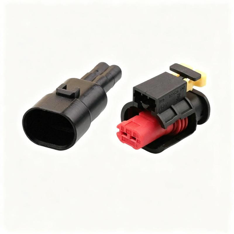 2 Pin Waterproof Automotive Wire Connector Sealed Sensor Fuel/Diesel Injector Ignition Coil Connector